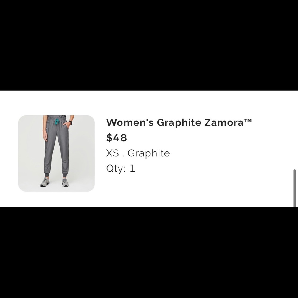 FIGS Graphite Zamora Scrub Pants